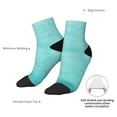 thumbnail image 6 of Pofeuu Blue And Turquoise Print 30cm Socks, Adult Running Hiking Socks for Youth and Adult, 6 of 7
