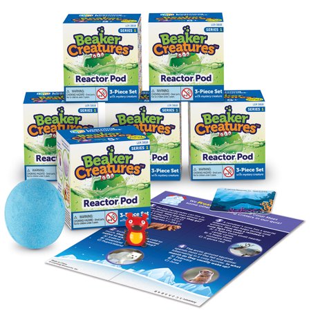 Learning Resources Beaker Creatures Reactor Pod, Science Kit 6 Pack, Series 1