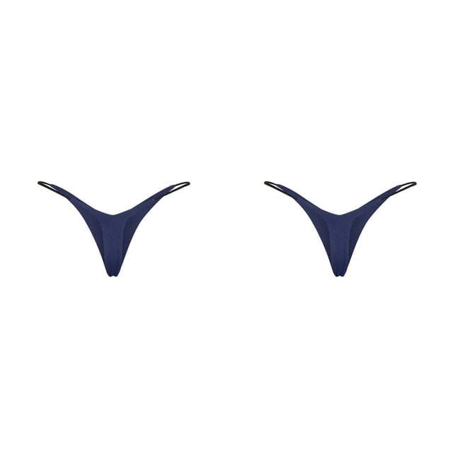 (Lot de 2) 2025 String pour Femme Taille Basse Femme Mince Gaine Taille Grande Taille Taille Haute Double Couche Bikini Gaine Taille Complète pour Femmes