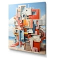 thumbnail image 2 of Designart "De Stijl-Inspired Landscape With A Lighthouse I" Ocean Wall Art Prints, 2 of 7
