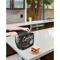 thumbnail image 3 of Black Coffee Vintage Small Toaster Cover 2 Slice, Kitchen Appliance Covers, Farmhouse Coffee Cup Bean Toaster Oven Cover with Loop, Bread Machine Cover Polyester Dust Cover Protection, 3 of 4