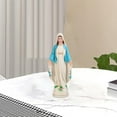 thumbnail image 3 of Nordic Blessed Mary Figurine Standing Statue Collectable Holy Mother Mary Figurine Character Sculpture for Living Room Desk Ornament 10cm, 3 of 7