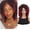 Red, variant on QUEENTAS Dreadlock Wigs for Women and Men Braiding Hair Synthetic Blonde Wigs Faux Locs Twist Wigs Cruly Wigs