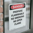 thumbnail image 4 of Propane Flammable No Smoking No OSHA Danger Vinyl Decal Label 5 Inch x 3.5 Inch - 5 Pack, 4 of 6
