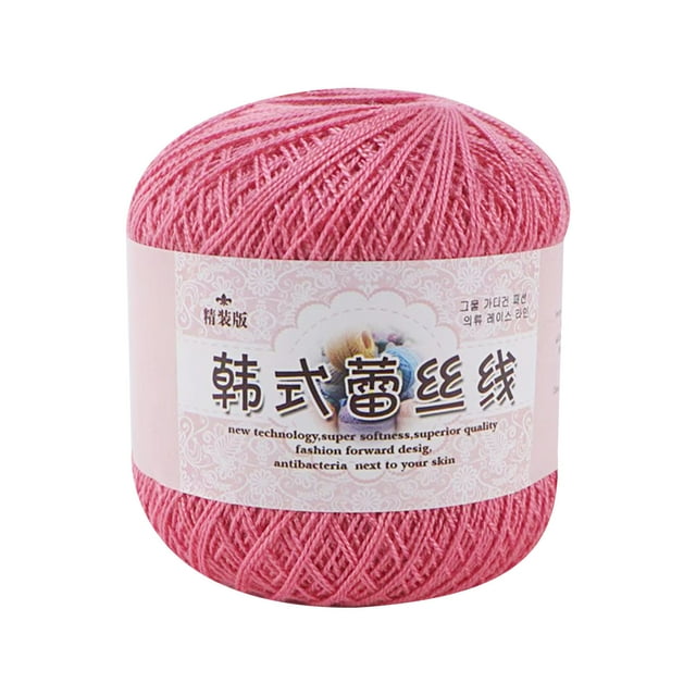 Fil pour le Crochet, Fil Dentelle Bricolage Tissé Mercerisé Bébé Fil Fin, Écheveau de 50 G/325 m de Fil Acrylique pour Tuques Écharpes Sacs Bricolages, Fil de Crochet pour le Crochet