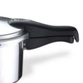 thumbnail image 4 of Bene Casa 4.2-Quart capacity aluminum pressure cooker, polished aluminum finish, stove top pressure cooker, dishwasher safe, safety lid, 4 of 5