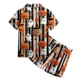 thumbnail image 4 of OJSFQUFP Girls Shorts Set Toddler Short Sleeve Print Shirts Tops Pants Outfits Button, 4 of 6