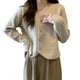 thumbnail image 4 of Chaqueta estilo Chanel otoño e invierno ropa de mujer versión coreana cuello simple botonadura simple cárdigan de punto transpirable suéter de manga larga, 4 of 4
