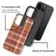 thumbnail image 2 of Funda híbrida a prueba de golpes para iPhone 11 Pro Max, a cuadros, 2 of 7