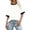White, variant on Short Sleeve Shirts for Women, Womens Ringer Tee Crew Neck Color Block Casual Summer Short Sleeve T Shirt