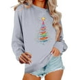 thumbnail image 2 of Ailaofu Snowflake Sweatshirt for Women Teen Girls Ugly Christmas Sweater Style Xmas Holiday Sweatshirts, 2 of 6