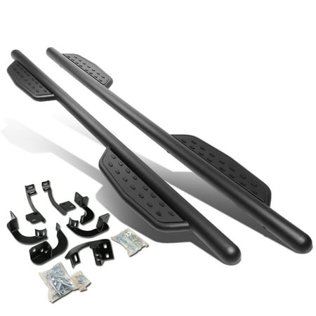 For 09-17 Dodge Ram Truck 1500 2500 3500 Crew Cab Aluminum 3" Side Nerf Bar Running Board W/Downpipe Step Left+Right 10 11 12 13 14 15 16