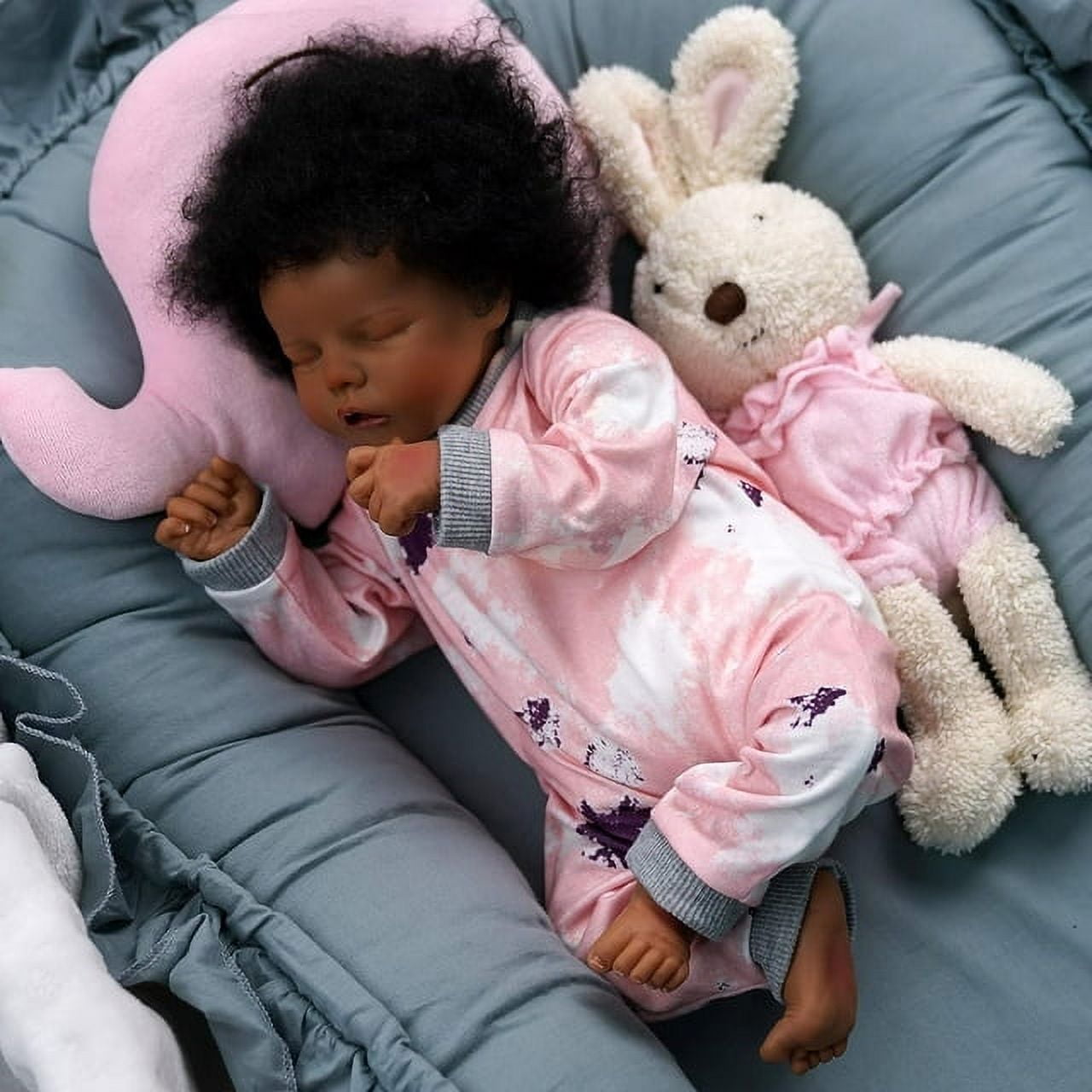 Reborn Baby Dolls - African American Vinyl, Willow Flower