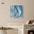 thumbnail image 3 of River Gold Shadowbox Print Blue Abstract Art by Art Remedy, White Frame, 40 x 40, 3 of 7