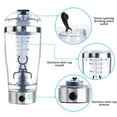 thumbnail image 6 of FNYOXU Shaker Bottle 15.21oz, Electric Protein Mixing Cup Protein Shakes Mixing Cup Electric Battery Powered Cocktail Coffee Tea Protein Weight Loss Powder Mixing Cup, 6 of 8