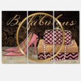 thumbnail image 3 of Designart 'Gold Fabulous Life Style III' French Country Wall Clock, 3 of 5