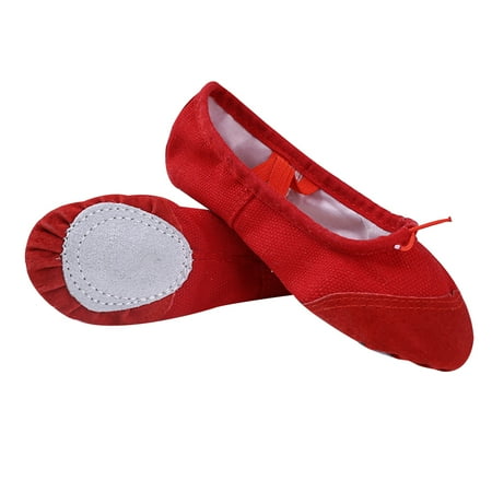

JANGSLNG Unisex Kids Adult Indoor Pointed Gymnastics Soft Sole Ballet Dance Yoga Shoes