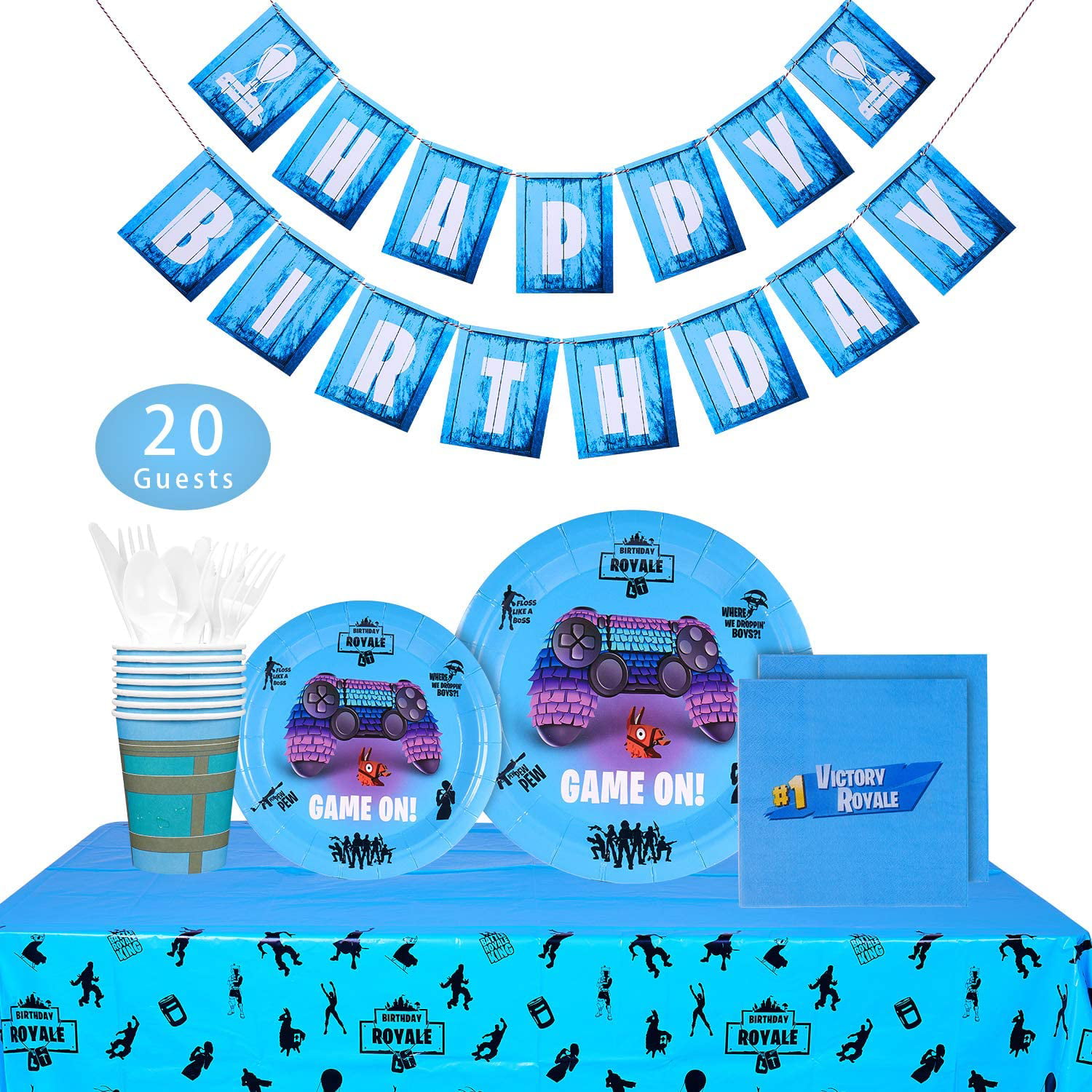 Blue Ocean Pool Party Decorations For Boys K Wernnsai Shark Party Supplies Set 