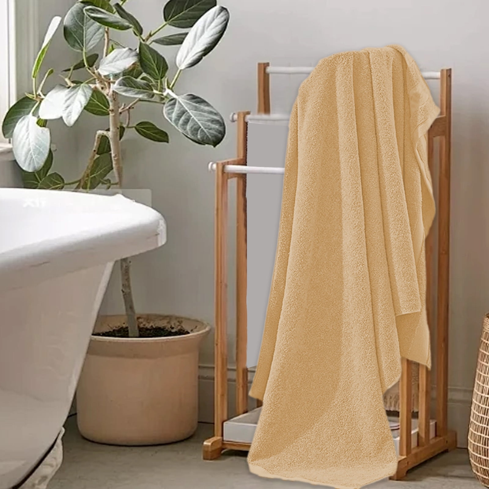 Bath Towel Three Piece Set Bath Towel Cotton Large Bath Towel Soft Absorbent Bathroom Bath Towel Gift Set
