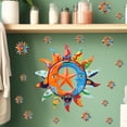 thumbnail image 2 of Adhesivos de pared con temática celestial colorida del sol y la luna bohemios, 2 of 4