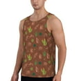 thumbnail image 2 of Gukieu Cute Armadillos Print Men's Quick Dry Fitness Vest, Round Neck Sleeveless Fitness Bodybuilding Top-XX-Large, 2 of 7