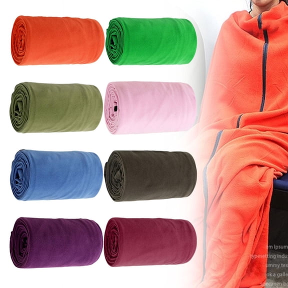 CozeLy Sleeping Bags for Adults Fleece Liner 71x32 Inch Thermal Sleeping Sack Sheet Lightweight Camping Hiking Blanket
