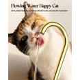 thumbnail image 3 of FURCLAN Ceramic Cat Water Fountain ,2 Filters 1.2L/41oz for Cats and Puppies, Black, 3 of 12