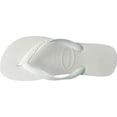 thumbnail image 4 of Havaianas Top Flip Flops for Women - Summer Style Sandals - White, 11/12, 4 of 4
