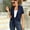 Navy Blue, variant on Uvplove Women's Casual Cardigan Short Sleeve Tieable Cardigan Purple_Grey-XXL