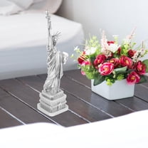 TAILTOSS Statue Of Liberty Figurine Resin Silver 1Pcs 15.0x3.7x3.7in