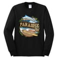 thumbnail image 2 of Wild Bobby, Paradise Surf Shack Marlin Pop Culture Mens Long Sleeve Shirt, Black, Large, 2 of 3