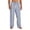 Blue, variant on Amzcrzy Wide Leg Pants Men Lightweight Cotton Linen Striped Men Pants Casual Loose Fit Mens lounge Pants with Elastic Drawstring Waist for Daliy 2026 Blue 2XL