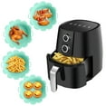 thumbnail image 2 of Matoen Reusable Silicone Air Fryer Liners Flower Shaped Air Fryer Liners Green, 2 of 9