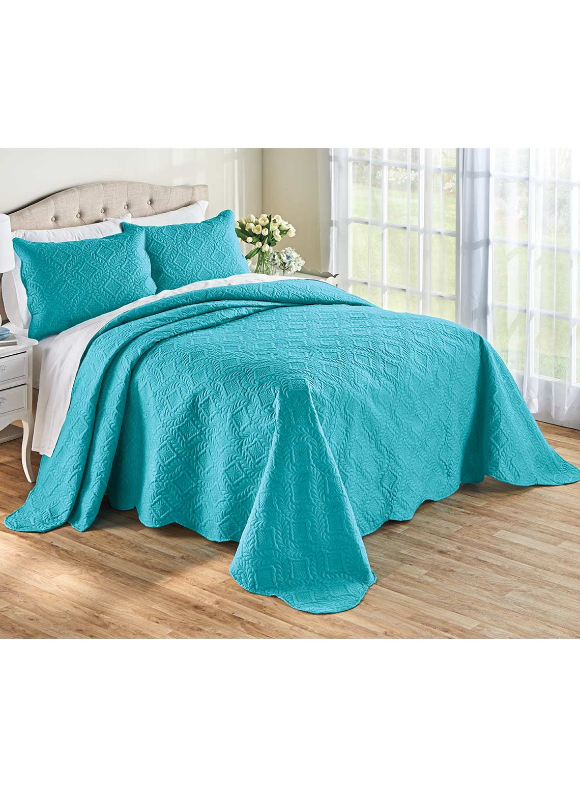 Quilted Bedspread Set Lightweight Bedding Collection Full
