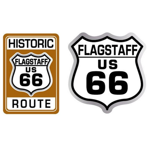 Flagstaff US Route 66 Shield Vinyl Stickers