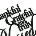 GHOONEY Thankful Grateful Blessed Metal Letter Wall Art Decor Wall