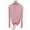 Pink, variant on tarylea Plus Size Lounge Tops for Women Long Sleeve Half High Neck Plain Color T-Shirts Casual Comfy Fall Pajama Tops