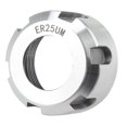 thumbnail image 4 of 1 pieza ER25UM Tuerca de equilibrio dinámico Portabrocas de tuerca de pinza de metal para torno (blanco M32*1,5), 4 of 7