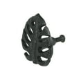 thumbnail image 2 of Zeckos Black Cast Iron Monstera Leaf Kitchen Drawer Pulls Set of 6, 2 of 5