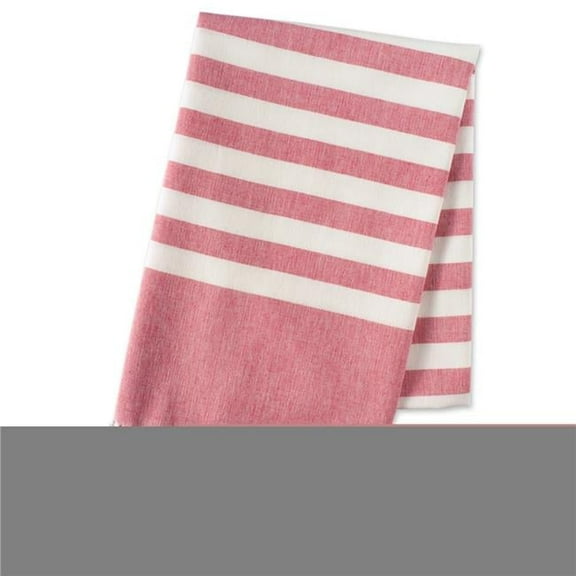 1 in. Coral Stripe Fouta Towel