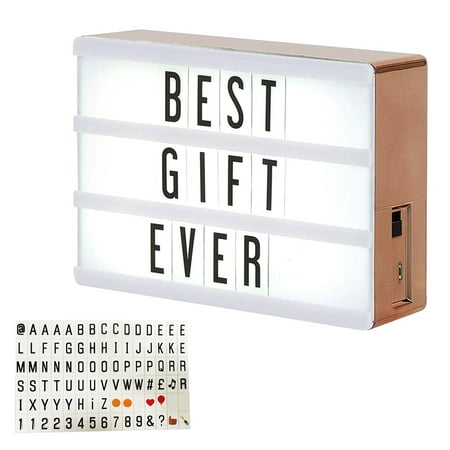 

Mini Magnetic Lightbox with Letters Numbers Symbols LED Changeable Sign USB Powered for Indoor Outdoor New