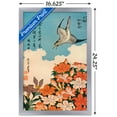 thumbnail image 3 of Cuckoo and Azalea by Katsushika Hokusai Wall Poster, 14.725" x 22.375" Framed, 3 of 6
