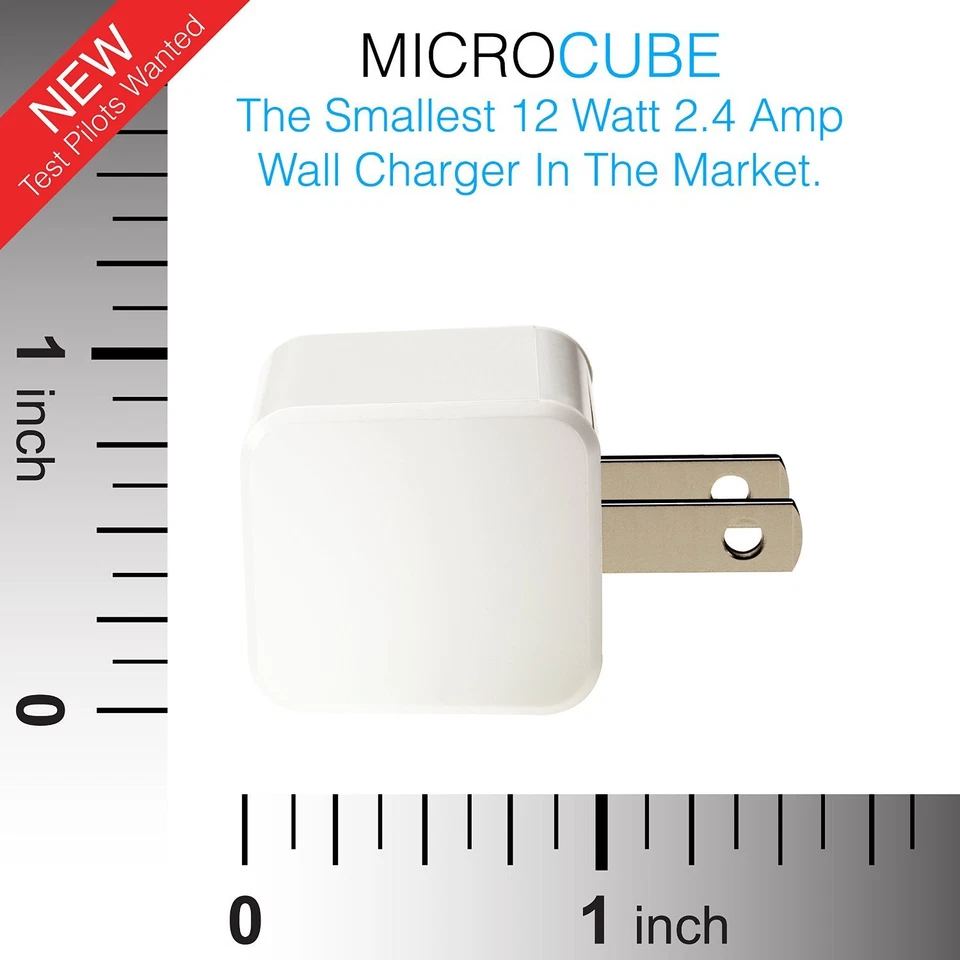 New Oem Hama 2.4 Amp Wall Home Charger Cube & 6Ft Micro Usb Cable Combo