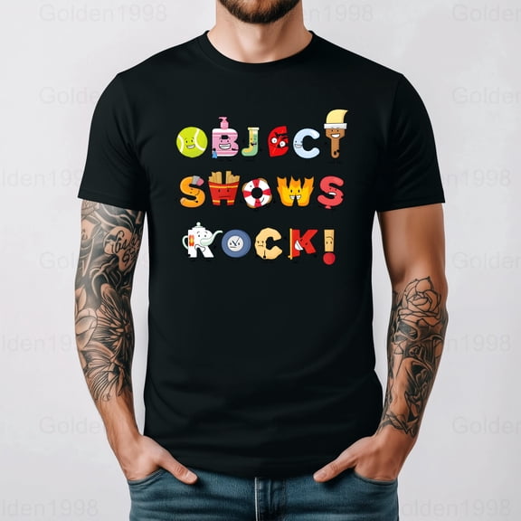 Object Shows Rock Funny Cartoon Graphic Tee Fan Gift Graphic Top Tee,for men & women up to 5XL
