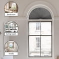 thumbnail image 6 of Arch Window Shades No Tools Light Filtering Fabric Shade Stick on Half Circle Round Pleated Blinds Arched Window Covering for Bedroom Kitchen Bathroom, 6 of 7