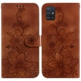 thumbnail image 2 of Compatible with Samsung Galaxy A51 4G Embossed Lily Wallet Case with Card Holder PU Leather Flip Cover, 2 of 5