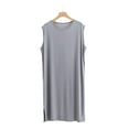 thumbnail image 3 of yillto Mens Sleepshirts Sleeveless Lounge Sleepwear Nightshirt Big and Tall Pajamas Nightgowns L-3XL, 3 of 7