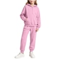 thumbnail image 3 of Vmvidoty Half Zip Drop Shoulder Long Sleeve Tracksuit 2 Piece Activewear Set Sweatsuits Toddler 3-4 Years, 3 of 8