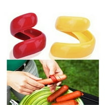 Hemoton 2pcs Manual Fancy Sausage Cutter Spiral Barbecue Hot Dogs Cutter Slicer Kitchen Cutting Auxiliary Gadget Fruit Vegetable Tools (Yellow & Red)
