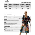 thumbnail image 6 of Edolynsa Colourful Printed Kimono Cardigan Plus Size Bikini Cover Up Summer Outfit Casual Homewear, 6 of 9